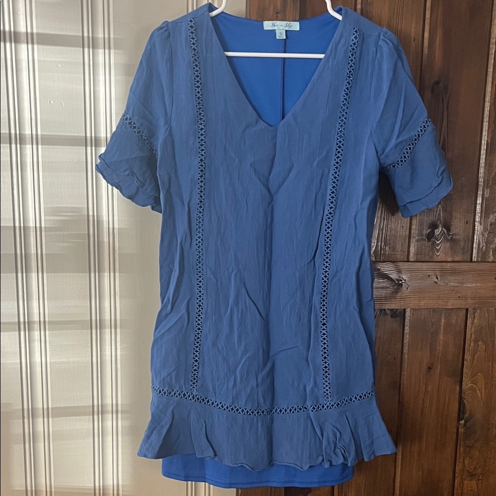 She + Sky Royal Blue Dress